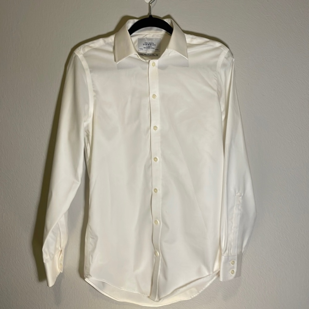Charles Tyrwhitt extra slim white dress shirt